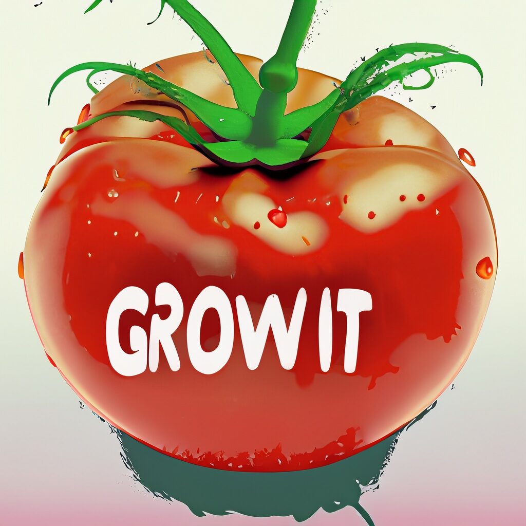 Firefly tomato that says -Grow It- 86100